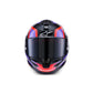 Alpinestars S-R7 Helmet - Lumen Black / Purple / Red Fluoro / White Gloss