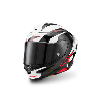 Alpinestars S-R7 Helmet - A-Core Black / White / Red Gloss