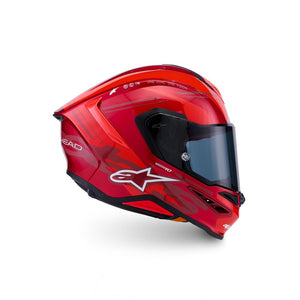 Alpinestars S-R7 Helmet - A-Core Red / White Gloss