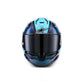 Alpinestars S-R7 Helmet - Kinetis Black / Blue / Pink Fluoro / White Gloss