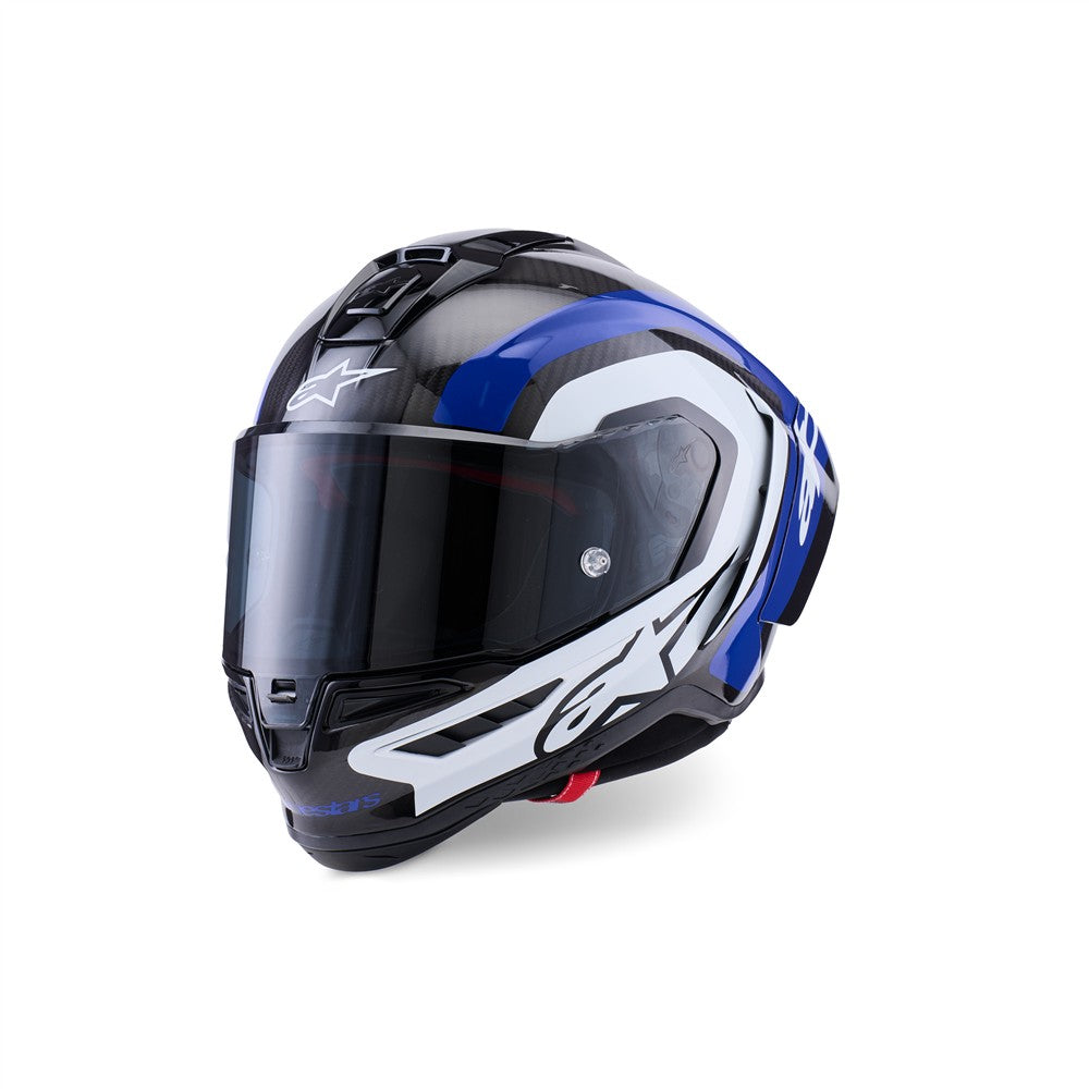 Alpinestars Supertech R10 Helmet - Arius Black / White / Blue Gloss
