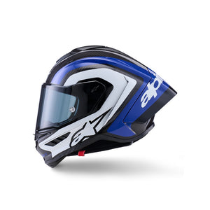 Alpinestars Supertech R10 Helmet - Arius Black / White / Blue Gloss
