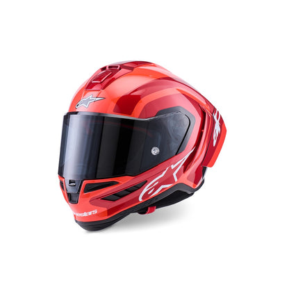 Alpinestars Supertech R10 Helmet - Arius Black / White / Double Red Gloss