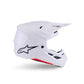 Alpinestars S-M7 Adult MX Helmet - Solid Gloss White