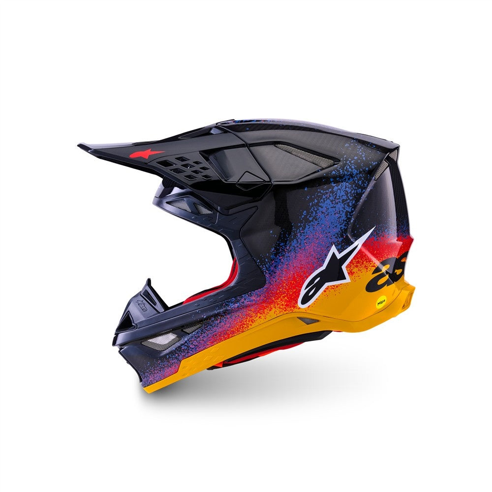 Alpinestars Supertech S-M10 Adult MX Helmet - Limited Edition Black Hole Black Burst Gloss