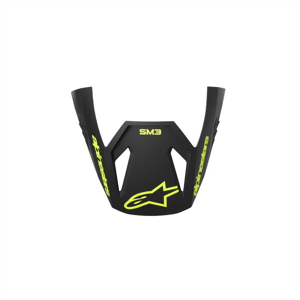 Alpinestars SM3 Replacement Visor - Radium Gray Black Yellow Fluoro Matte
