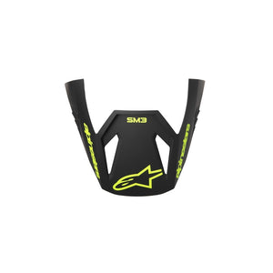 Alpinestars SM3 Replacement Visor - Radium Gray Black Yellow Fluoro Matte