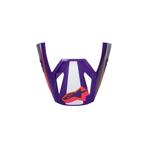 Alpinestars SM3 Replacement Visor - Heat White Purple Pink Gloss