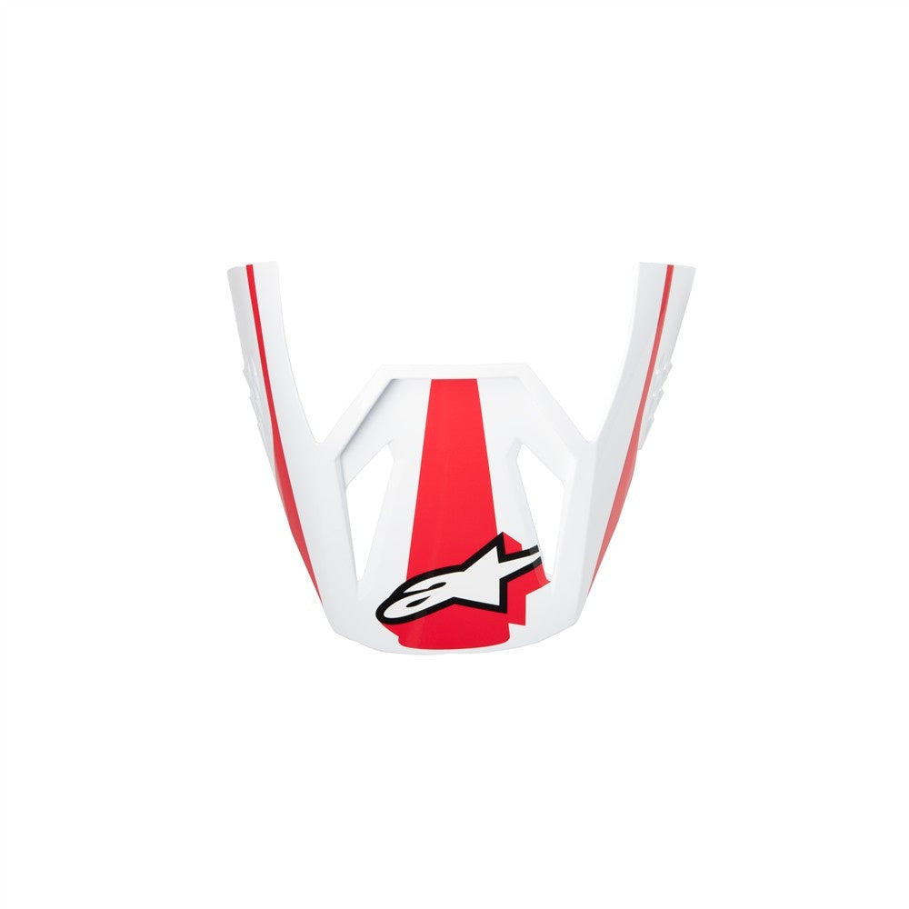 Alpinestars SM3 Replacement Visor - Heat Red White Black Gloss