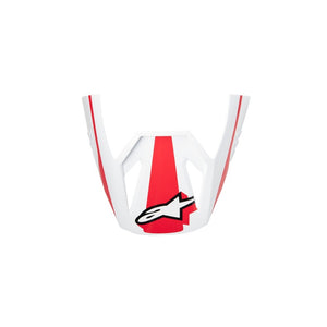 Alpinestars SM3 Replacement Visor - Heat Red White Black Gloss