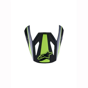 Alpinestars SM3 Replacement Visor - Heat Yellow Fluoro Black Gloss