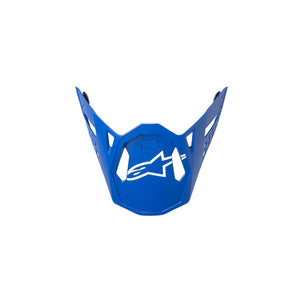 Alpinestars SM10 Replacement Visor - Flood Metallic Blue Medium Blue Black Carbon Matte Gloss