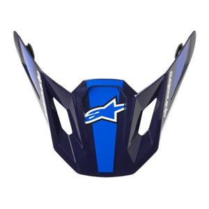 Alpinestars SM7 Replacement Visor - Rise Blue White Gloss