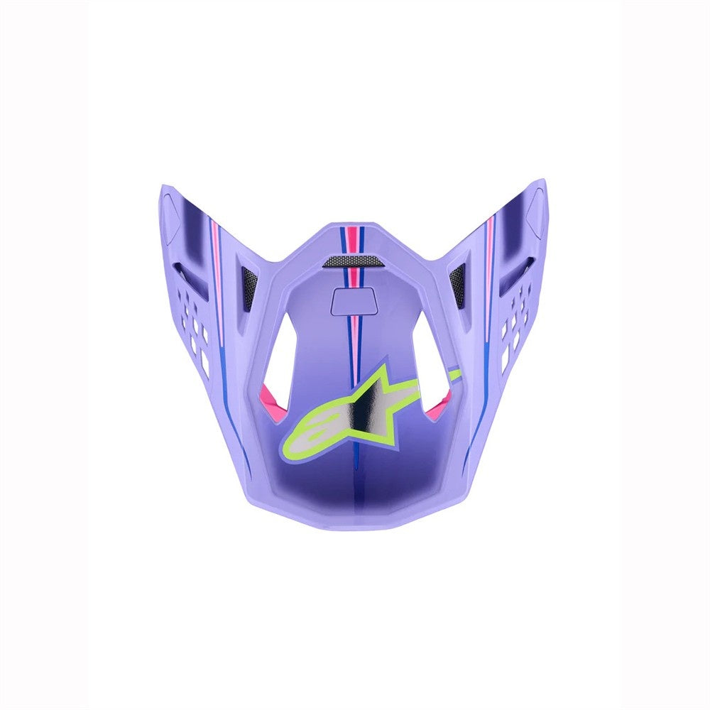 Alpinestars SM10 Replacement Visor - Jett Lawrence Purple Pink Fluoro Yellow Fluoro Gloss