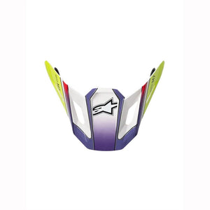 Alpinestars SM7 Replacement Visor - Fuse White Yellow Fluoro Purple Gloss