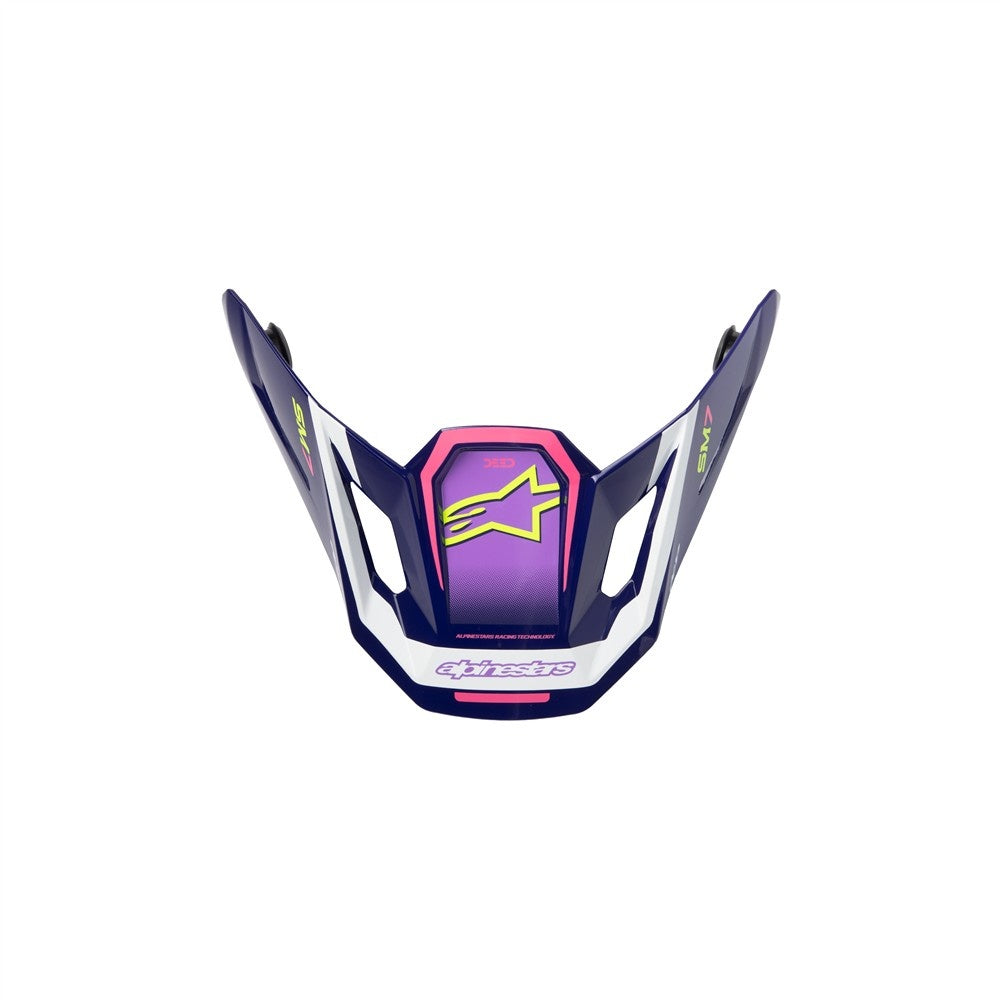 Alpinestars SM7 Replacement Visor - Deed Purple Pink Gloss