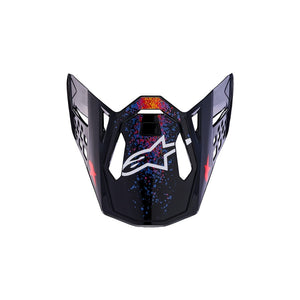 Alpinestars S-M10 Replacement Visor - Limited Edition Black Hole Black Burst Gloss
