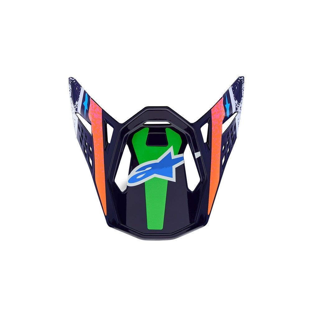 Alpinestars S-M10 Replacement Peak - Records Limited Edition Multicolour