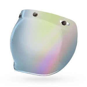 Bell Custom 500 - 3 Snap Bubble Visor - Silver Iridium