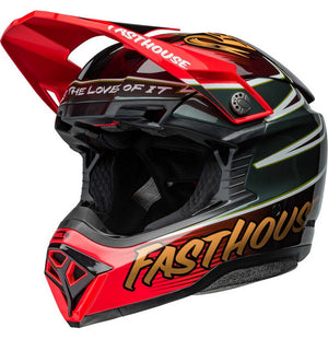 Bell Moto-10 MX Helmet - Spherical Fasthouse DITD Gloss Red/Gold