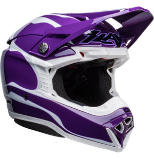 Bell Moto-10 MX Helmet - Spherical Slayco LE Purple/White