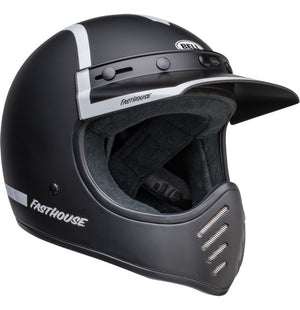 Bell Moto-3 Adult MX Helmet - Fasthouse Old Road Black/White