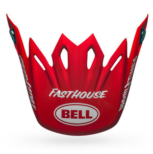 Bell MOTO-9 Peak - FASTHOUSE SIGNIA MATT RED/WHITE