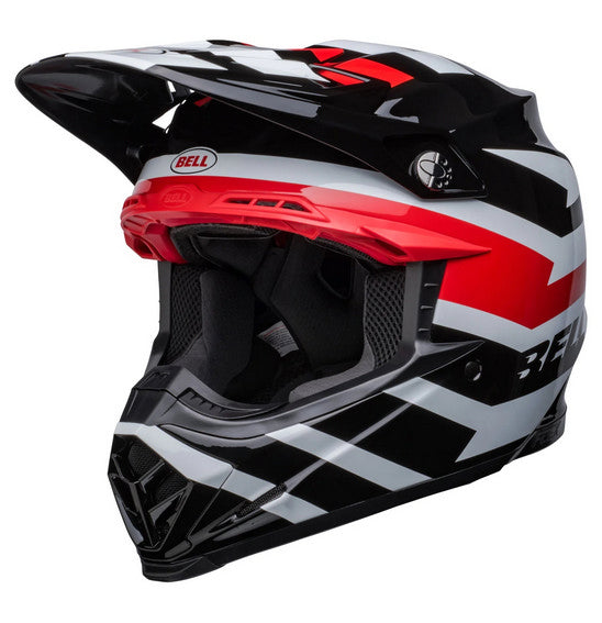 Bell Moto-9S Flex Helmet - Banshee Gloss Black/Red