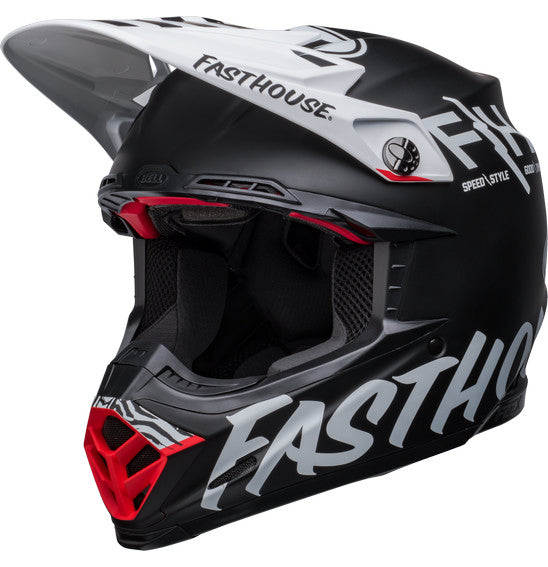 Bell Moto-9S Flex Helmet - Fasthouse Flex Crew Matt Black/White