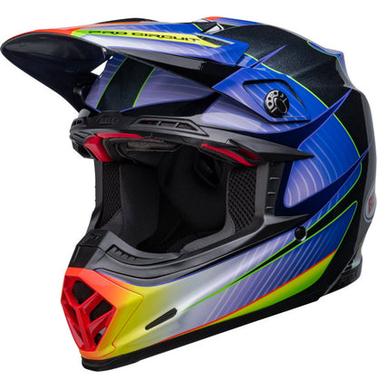 Bell Moto-9S Flex Helmet - Pro Circuit 23 Silver Met Flake