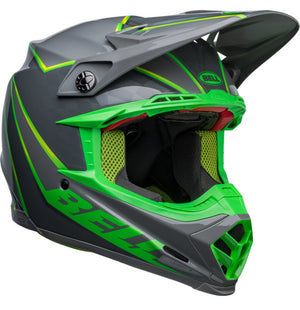 Bell Moto-9S Flex Helmet - Sprite Gloss Grey/Green