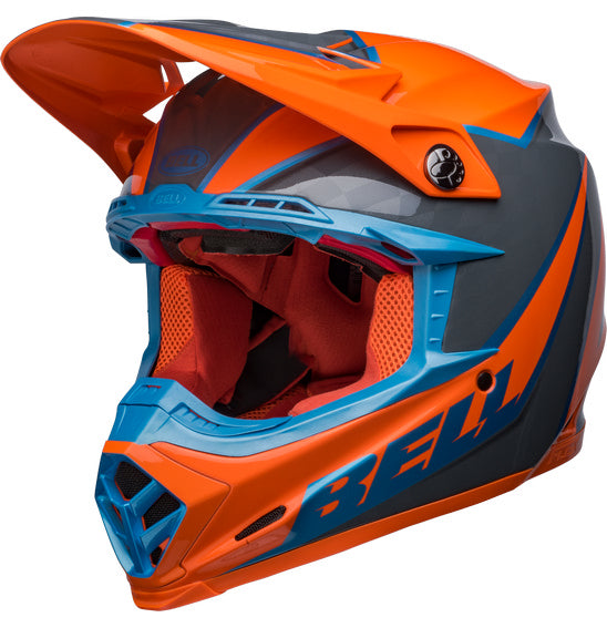 Bell Moto-9S Flex Helmet - Sprite Gloss Orange/Grey