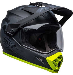 Bell MX-9 Adventure MIPS Helmet - Stealth Camo Matt Black/Yellow