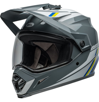 Bell MX-9 Adventure MIPS Helmet - Alpine Gloss Grey/Blue