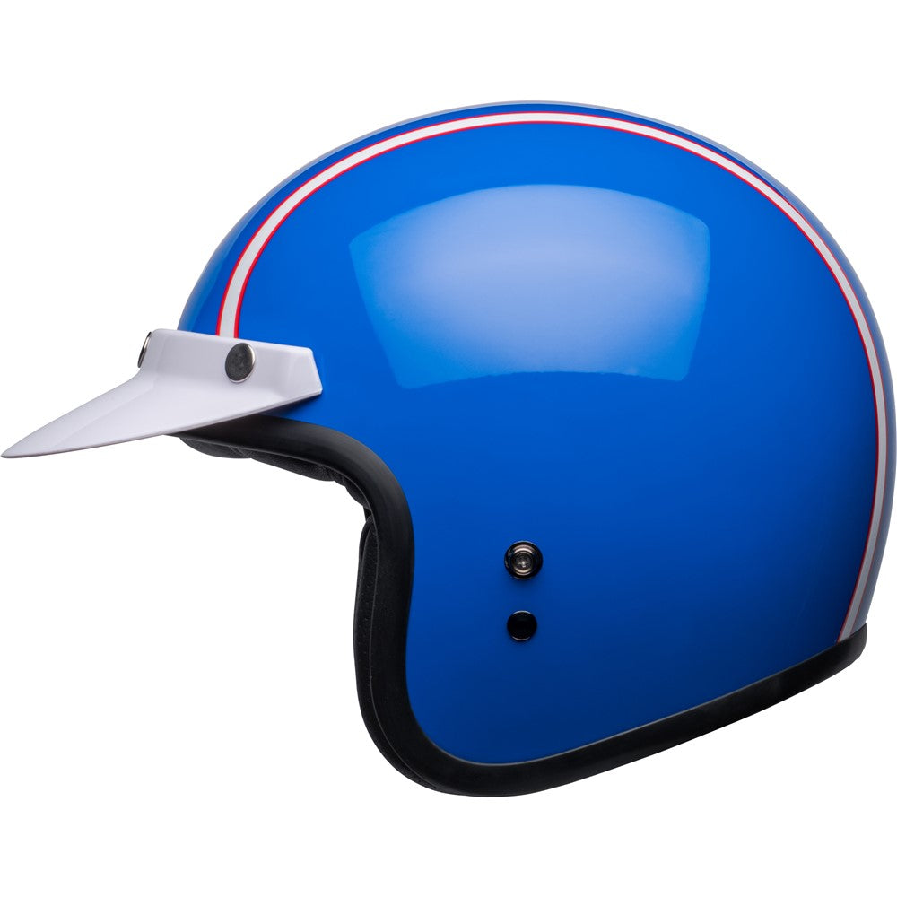 Bell Custom 500 Helmet - Six Day McQueen Blue/White