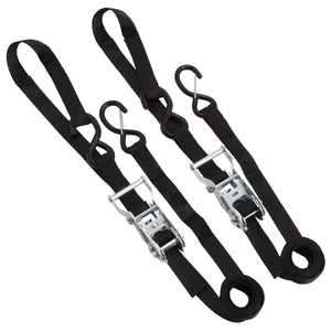 DRC T2 Ratchet Tie Down - Pair - Black