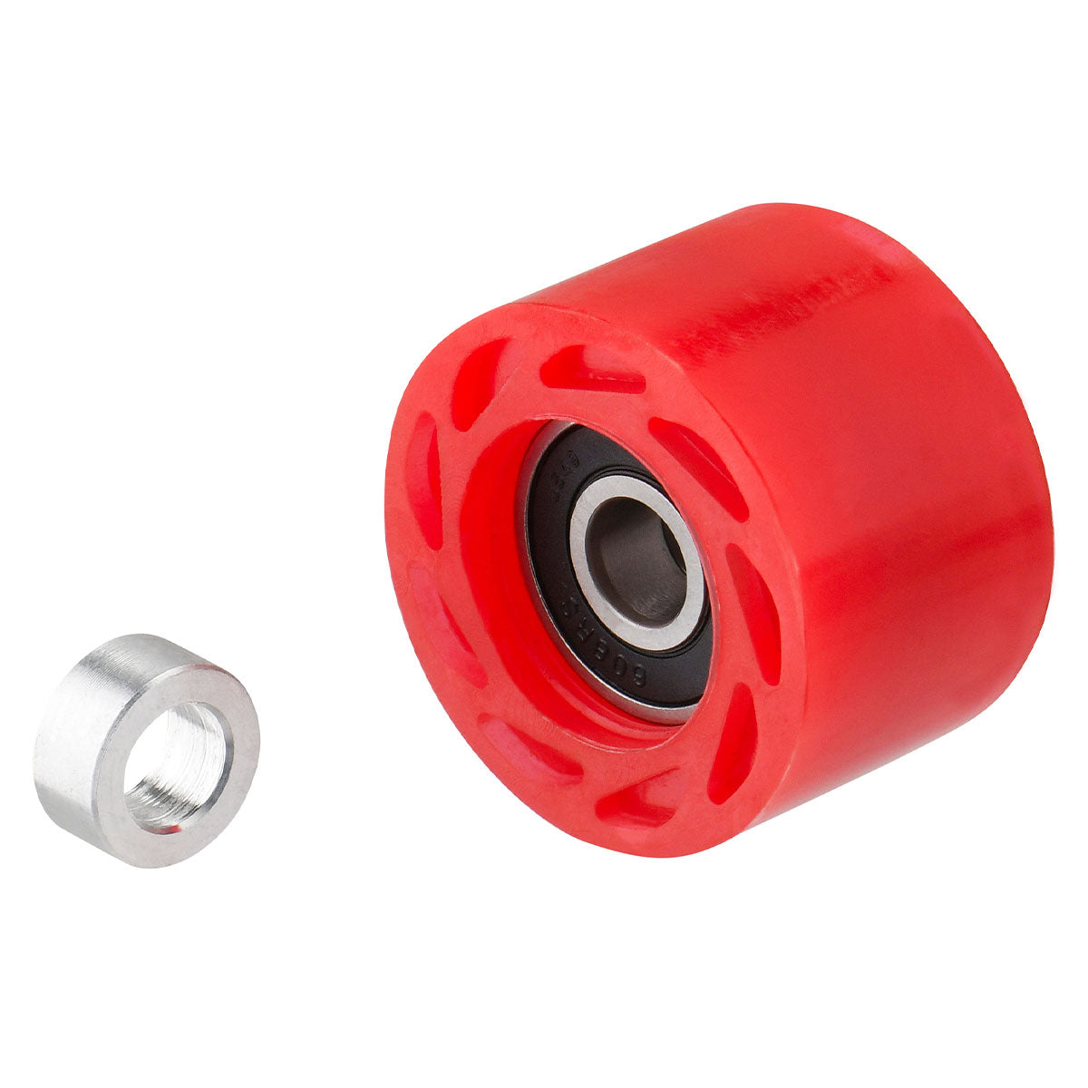DRC 36mm Motorcycle Chain Roller - Red