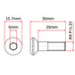 DRC Sprocket Bolt & Nut Kit - M8 x 25mm - 6 Packs