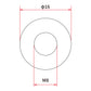 DRC M8 x 16mm Aluminum Gasket Washer - 5 Pack