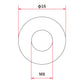 DRC M8 x 16mm Aluminum Gasket Washer - 5 Pack
