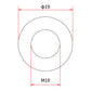 DRC M10 x 19mm Aluminum Gasket Washer - 5 Pack