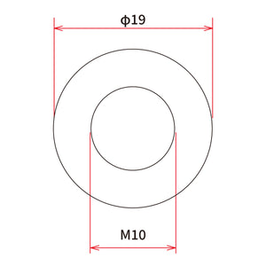 DRC M10 x 19mm Aluminum Gasket Washer - 5 Pack