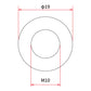 DRC M10 x 19mm Aluminum Gasket Washer - 5 Pack