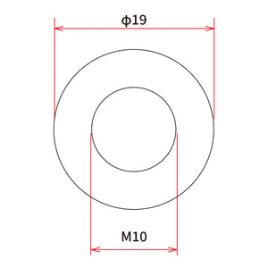 DRC M10 x 19mm Aluminum Gasket Washer - 5 Pack