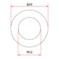 DRC M12x 20mm Aluminum Gasket Washer - 5 Pack