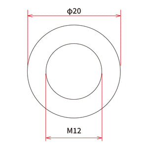DRC M12x 20mm Aluminum Gasket Washer - 5 Pack