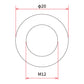DRC M12x 20mm Aluminum Gasket Washer - 5 Pack