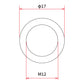 DRC M12 x 17mm Aluminum Gasket Washer - 5 Pack