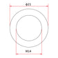 DRC M14 x 21mm Aluminum Gasket Washer - 5 Pack