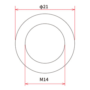 DRC M14 x 21mm Aluminum Gasket Washer - 5 Pack